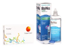 Proclear Sphere (6 Linsen) + ReNu MultiPlus 360 ml mit Behälter