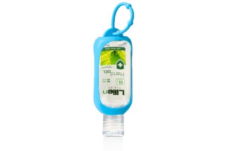 Silikonhalter + Handreinigungsgel Lilien 50 ml